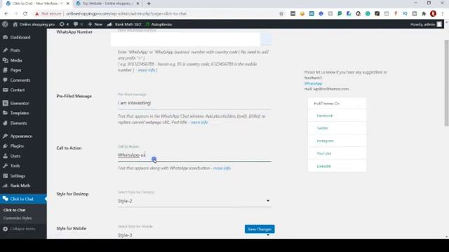 How to add WhatsApp Chat Plugin to WordPress Website | WP Whatsapp Plugin 2020 смотреть онлайн