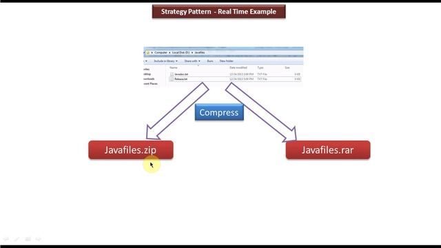 Strategy Design pattern - Real Time Example [Compress files] смотреть онлайн