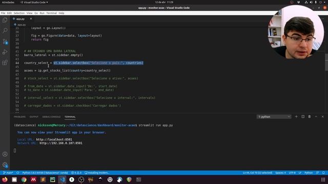 Criando um dashboard do ZERO usando Python | Monitor de Ações смотреть онлайн