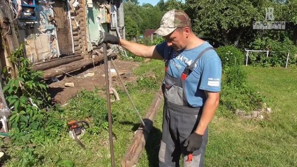 Как СВОИМИ РУКАМИ перенести ТЯЖЕЛЫЕ БРЕВНА? БЕЗ ПРИСПОСОБ! ОБЫЧНОМУ МУЖЧИНЕ совет от ЖКВ саморучка.