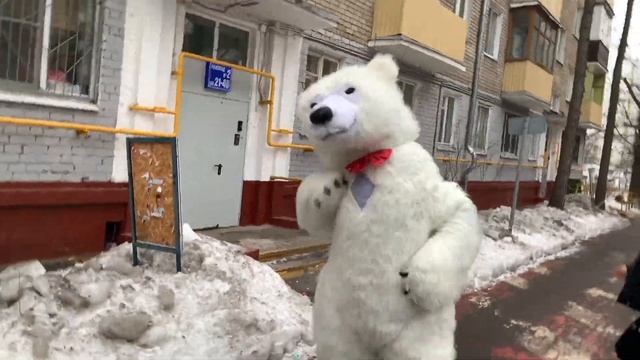 Аниматор на день рождения белый Ютуб Мишка. Гигантский белый медведь смотреть онлайн