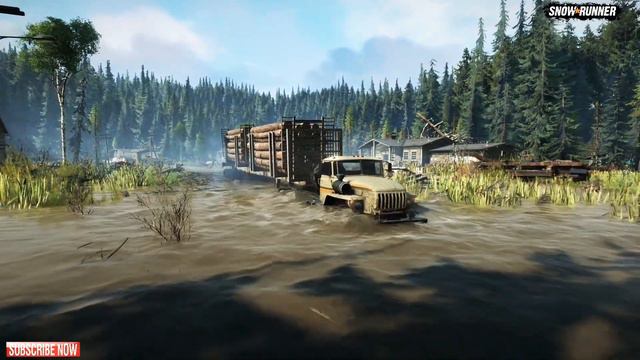 SnowRunner: Best Truck Medium Logs - Lynx-4320 Hurricane смотреть онлайн