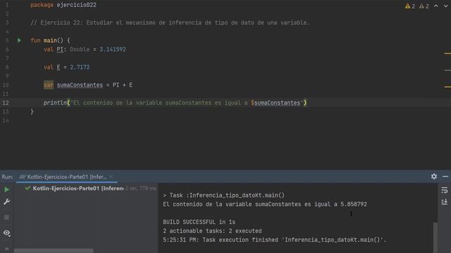Kotlin Ejercicio: 23 Obtener el Tipo de Dato de una Variable con el Operador is смотреть онлайн