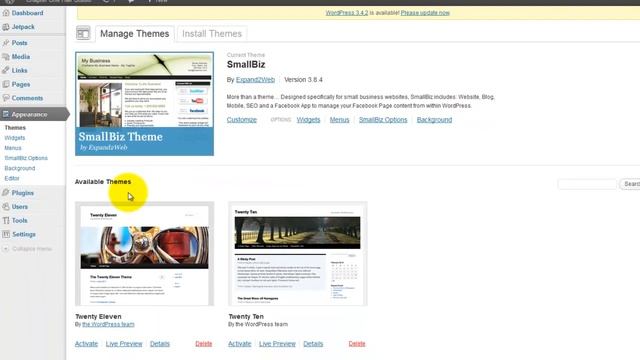 Changing WordPress Theme | SmallBiz Full Width Theme | Divas Mobile Solutions смотреть онлайн