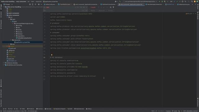 Kafka retry consumer and error handling - Spring boot смотреть онлайн