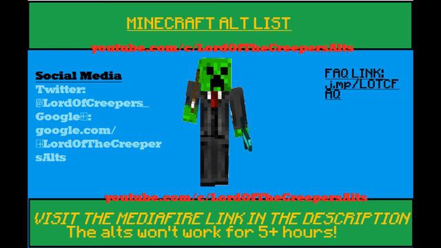 Minecraft | Alt List #60 *70 ALT SPECIAL!!* *+ 1 UNMIGRATED ACCOUNT* смотреть онлайн