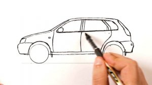 Как нарисовать Лада Калина