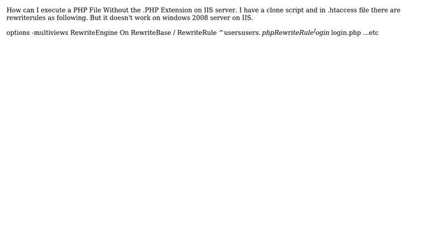 DevOps & SysAdmins: Execute a PHP File Without the .PHP Extension on IIS смотреть онлайн