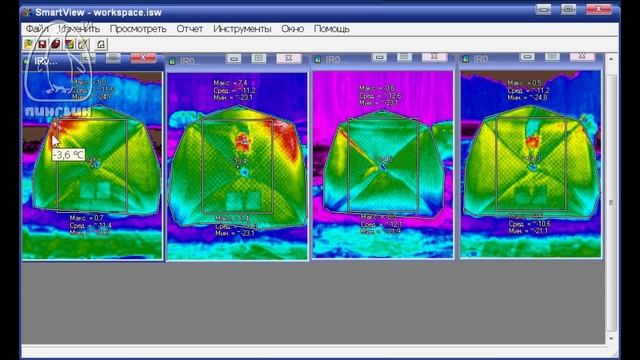 Сравнительный тест теплоизоляции зимних палаток ПИНГВИН смотреть онлайн