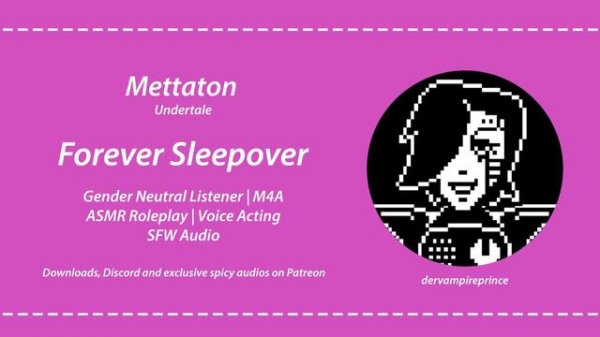 ASMR | Undertale - Sleepover with Mettaton Becomes You Moving In [M4A / TM4A] [Comfort]