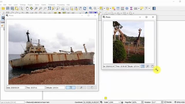 QGIS Plugin - ImportPhotos #QGIS смотреть онлайн