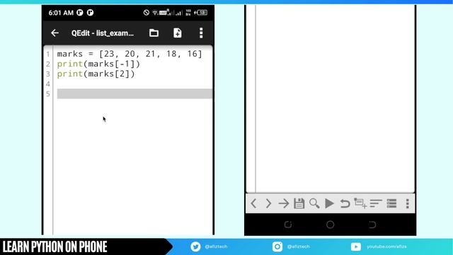 Python on Phone: 19 List Append method # Python #List #append смотреть онлайн