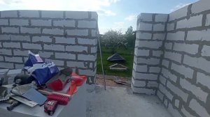 гараж за 3 дня как сложить самому 10 кубов газосиликатных пеноблоков