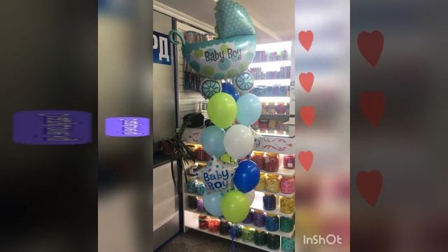 композиция из шаров для выписки малыша или малышки! смотреть онлайн