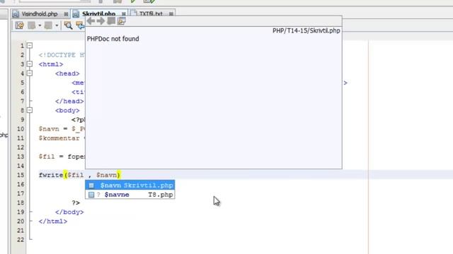 PHP kursus / tutorials for begyndere #15 txt filer i php til gæstebog 2/2 смотреть онлайн