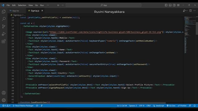 REACT NATIVE : Programming The User Sign Up Process - 1 смотреть онлайн