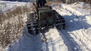 Самодельный гусеничный вездеход из Оки
