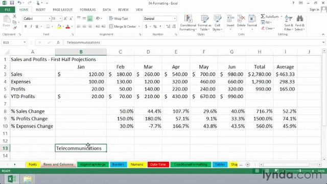 Excel 2013 Tutorials column width смотреть онлайн