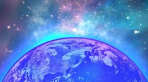 Арт футаж красивая земля в космосе! Art footage beautiful earth in space!