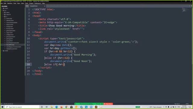 How to show Morning and Evening with Javascript смотреть онлайн