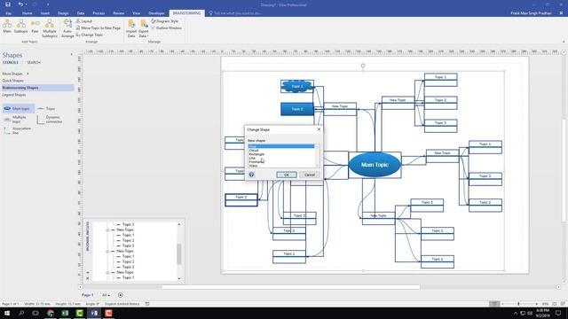 MS Visio Tutorial - Lesson 51 - Change Topic смотреть онлайн