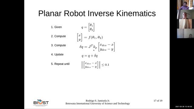 MCTE 521 Robot Motion Planning -- Lecture 2 Planar Robots Part 5 of 7 смотреть онлайн