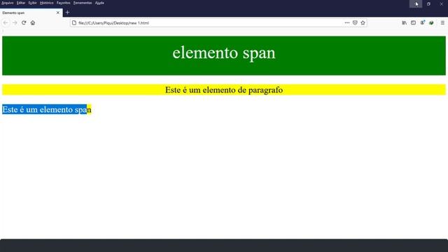 Curso de html e css 2021 - 43 Elemento span смотреть онлайн