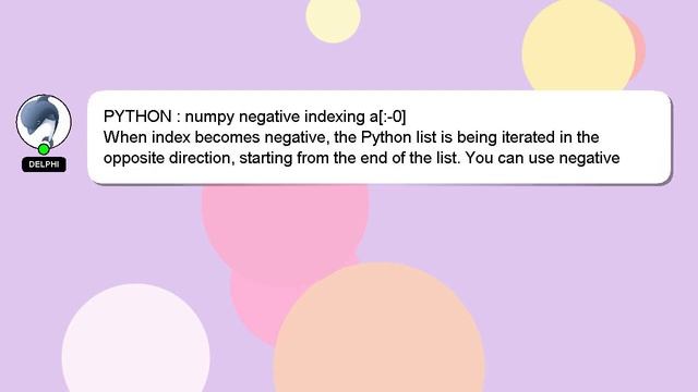 PYTHON : numpy negative indexing a[:-0] смотреть онлайн
