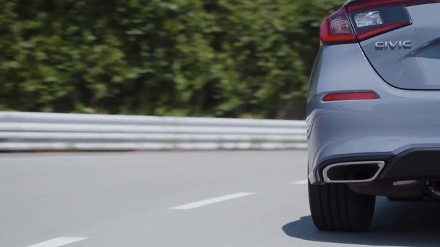 2022 Honda Civic Hatchback Touring Driving Video смотреть онлайн