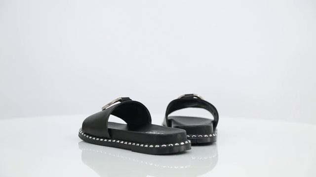 ШЛЕПАНЦЫ НА НИЗКОМ ХОДУ 012891, ЦВЕТ ЧЕРНЫЙ смотреть онлайн