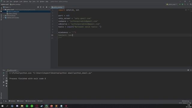 Wysyłanie maili w Pythonie! ? cz.1 смотреть онлайн