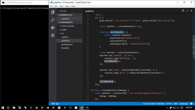 ? Watching • Modules: Browserify Module Bundler • JavaScript for Web Developers • JS • (Pt. 57) смотреть онлайн
