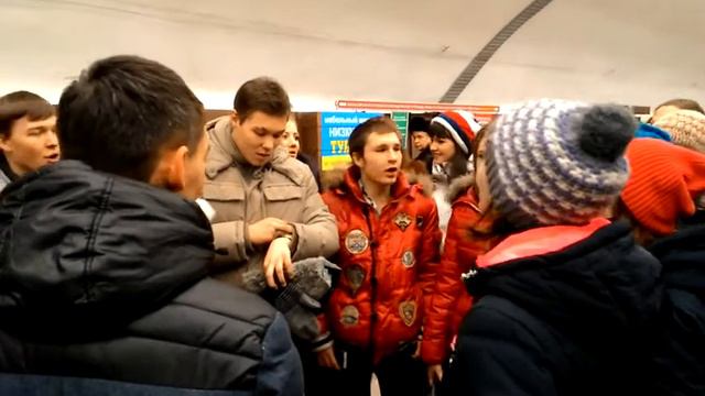Hallelujah Немного в Новосибирском метро смотреть онлайн
