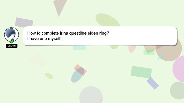 How to complete irina questline elden ring? смотреть онлайн
