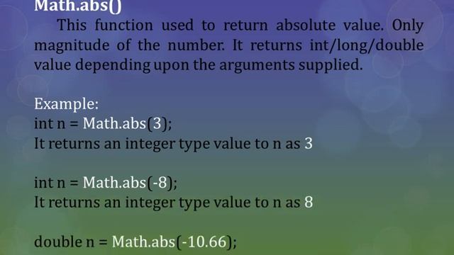 #10L11 Mathematical Functions in JAVA (ICSE BOARD Class 9 & 10 Computer Application). смотреть онлайн