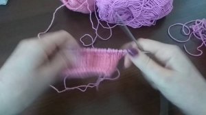 Вязание плавного перехода из двух ниток (Градиент)спицами