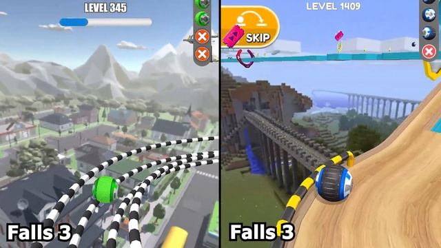 Going Balls vs Sky Rolling Balls - Which RACING BALL Will Fall Less Times? Race-262 смотреть онлайн