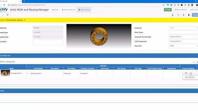 BOM and Routing Manager Actify Business Tool смотреть онлайн