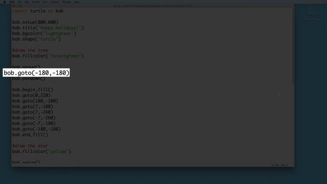 How to Draw a Christmas Tree Using Python Turtle смотреть онлайн