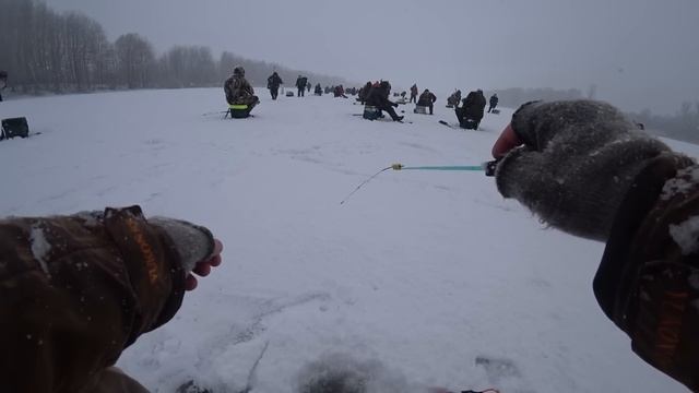ВОТ ЭТО КЛЁВ! Ловля синца в толпе! Рыбалка в феврале на Оке! смотреть онлайн