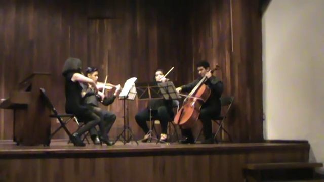 Cuarteto de cuerdas 1er mov de Emiliano en GAC 22 Abril 2017 смотреть онлайн