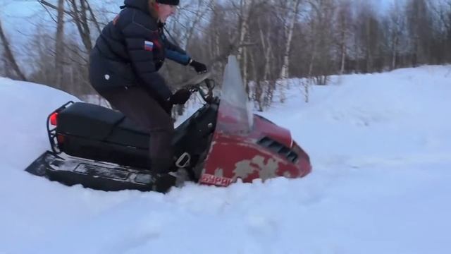 На что способен снегоход (БУРАН)