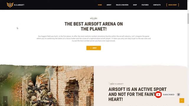Raider Spirit Airsoft Club and Paintball WordPress Theme Harta L смотреть онлайн