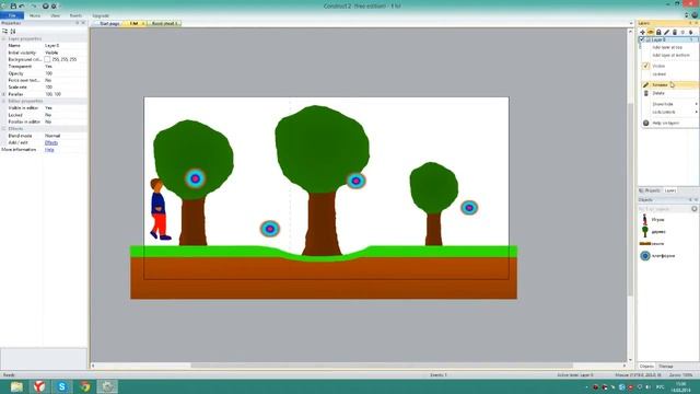 Construct 2 #2 (Задний Фон и Яма)