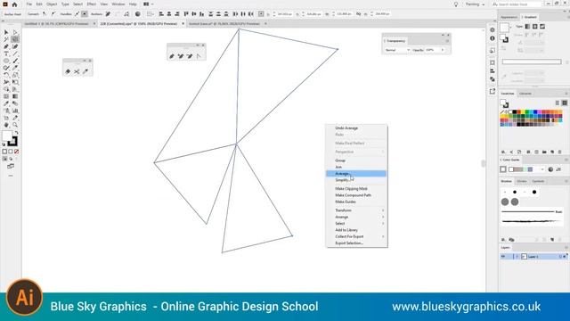 Working with low poly design, line manipulations, Drawing techniques смотреть онлайн