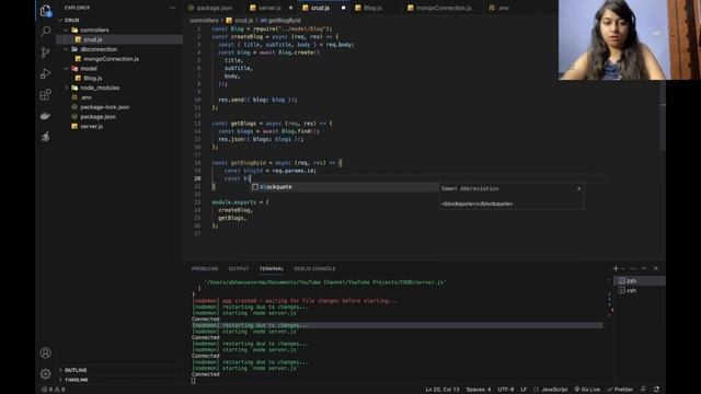 Perform CRUD operations on MongoDB using nodejs Backend -Part 6 смотреть онлайн