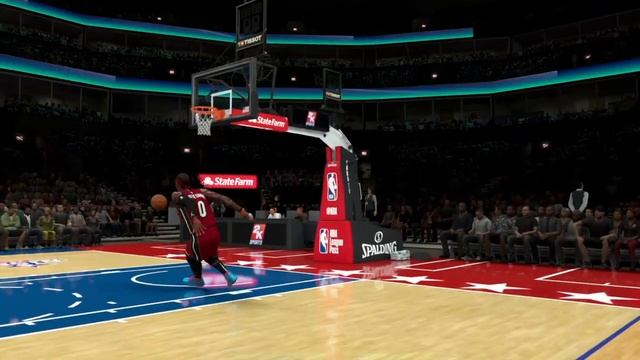 NBA 2K20 HOW TO WIN THE SLAM DUNK CONTEST *EASIEST METHOD!!* смотреть онлайн