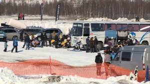 В Новом Уренгое прошёл IV этап чемпионата и первенства России по кроссу на снегоходах.
