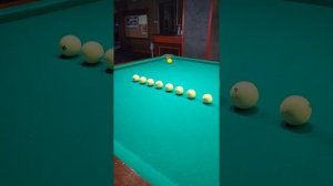 уроки бильярда. Тренировка резки чужого шара