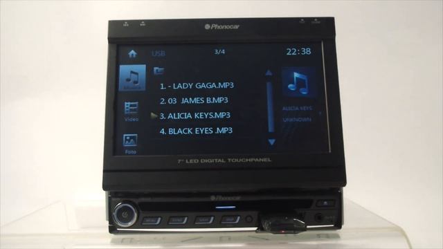 VM044 Media Station motorized panel 7" Bluetooth GPS смотреть онлайн